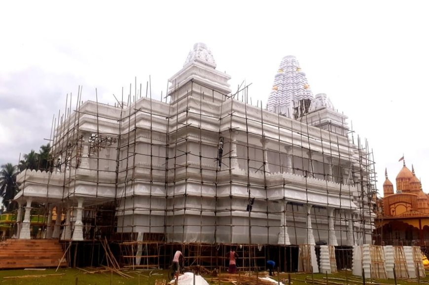 largest Puja Mandap of the Dooars stands tall in the town of Alipurduar