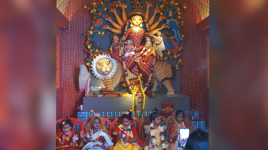 Kumari Puja celebrated in unnyani club in kolkata