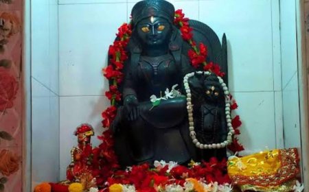 মা দুর্গার হাত ধরে শিশুরূপে মহাদেব, নবদ্বীপে ২৭৩ বছরের প্রাচীন দুর্গাপুজো ‘অভায়া মা’