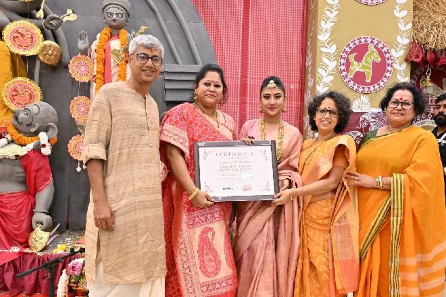 শারদ গৌরব’-এর বিচারে পঞ্চম স্থান দখল করল সারথি সোশিও কালচারাল ট্রাস্ট-এর মণ্ডপ।