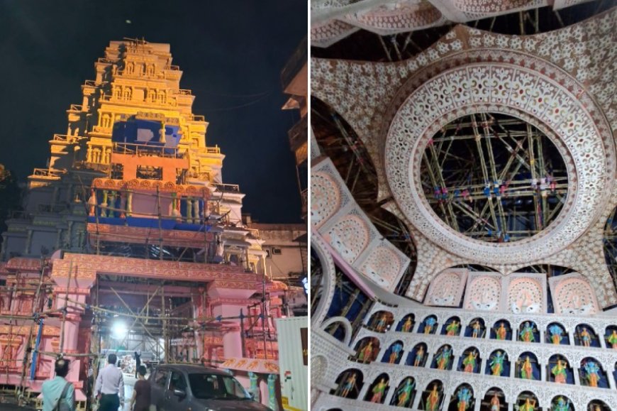 Durga Puja 2025 South Kolkata Ekdalia Evergreen Durga Puja Preperation