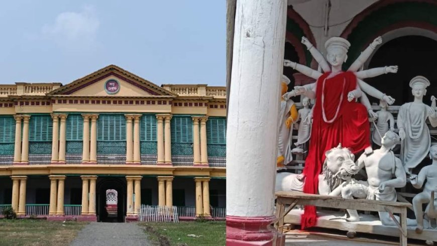 Durga Puja 2025 Dolls and Goddess Durga are worshiped together in Murshidabad