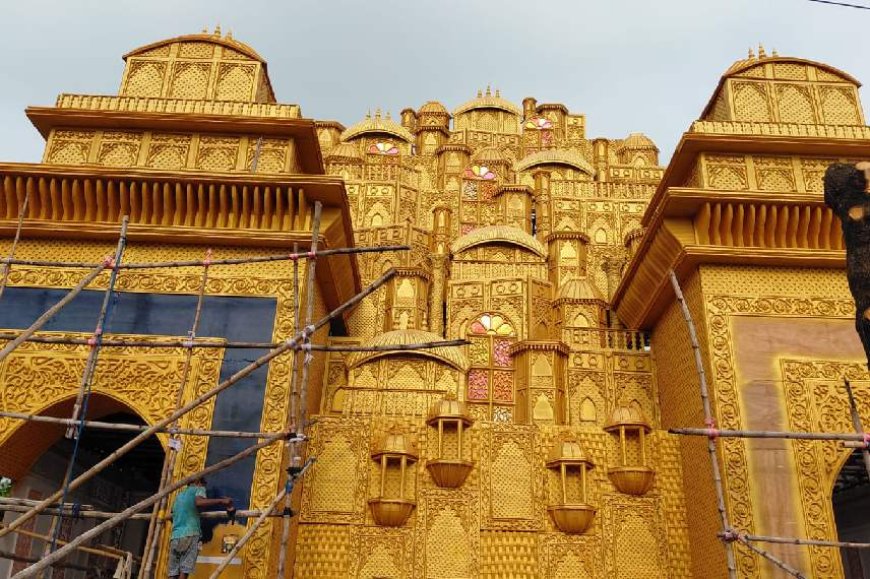 Rajasthan-Themed Puja Pandal in Hooghly Set to Amaze Visitors in Its Debut Year