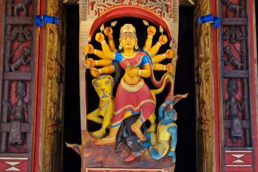 Twenty Fifth anniversary of Hiralini Durgotsav a fusion of agriculture art and tribal culture in Santiniketan