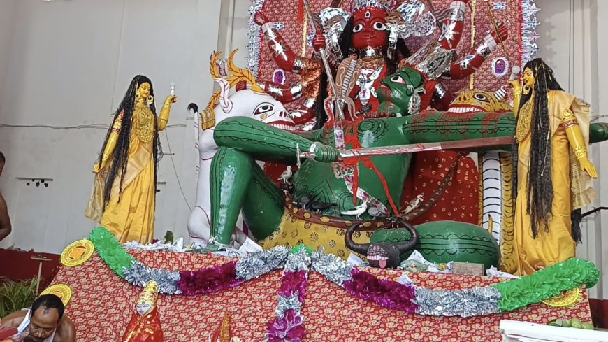 That tradition is still on for Coochbehar Baro Devi Puja