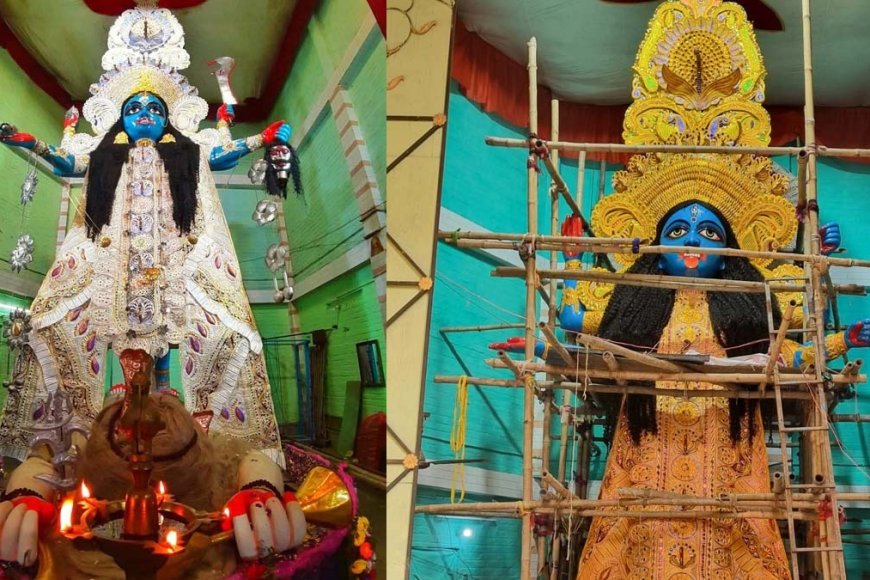 ২২ নম্বর যদুলাল মল্লিক রোডে এখন ব্যস্ততার শেষ নেই। একটু একটু করে ভিড় বাড়তেও শুরু করছে। পথচলতি মানুষ আচমকাই থমকে যাচ্ছেন। একী কাণ্ড! এতদিন সকলেই ওই পথ দিয়ে যাওয়া আসার সময় অন্যান্যবারের মতোই প্রতিমা তৈরি হতে দেখেছেন, এবারও। তবে চমক ছিল বুঝতে পারেননি।