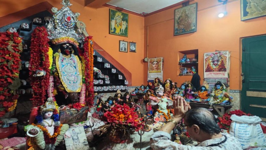 Hundreds of years old kalipujo in mandir bazar