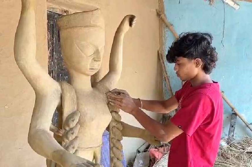 Goddes Kali is offered liquor in skull