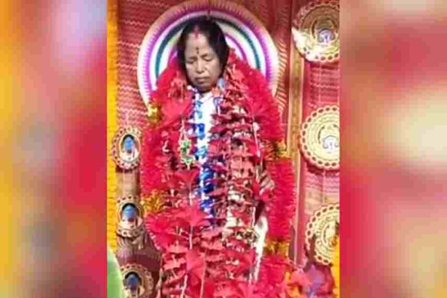 Santra family of Bankura worship their family member as Goddess Kali